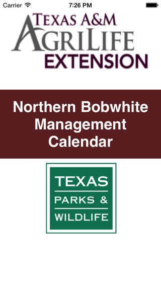 Northern Bobwhite Management Calendar