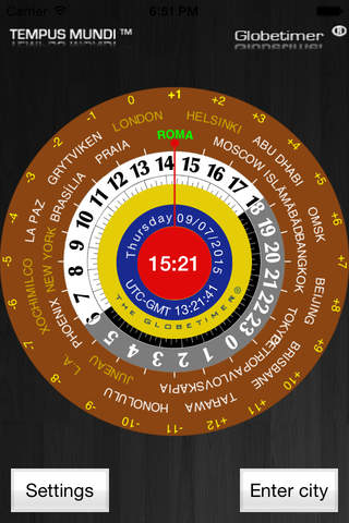 Globetimer Mobile World Clock screenshot 4