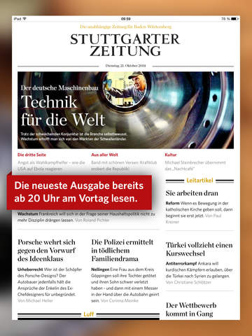 【免費新聞App】Stuttgarter Zeitung digital Plus-APP點子