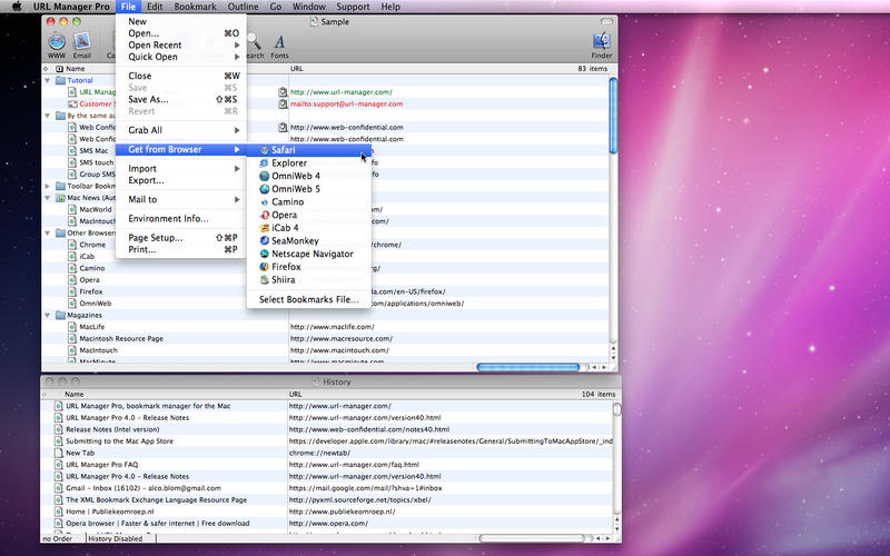 URL Manager Pro 5.8.5 Mac 破解版 浏览器标签管理工具