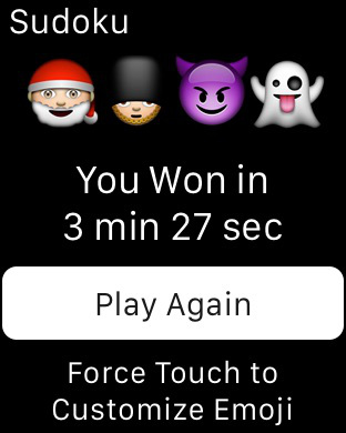 【免費遊戲App】Emoji Sudoku for Apple Watch-APP點子