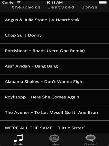 【免費音樂App】TheRumors-APP點子