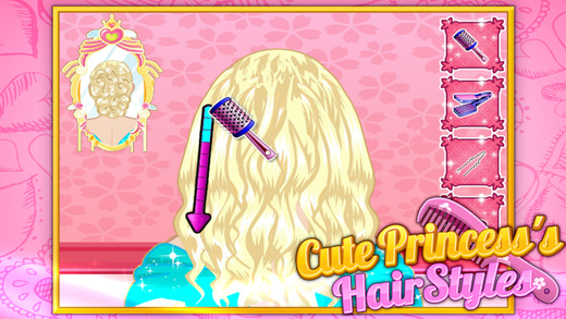 【免費遊戲App】Cute Princess's Hairstyles-APP點子