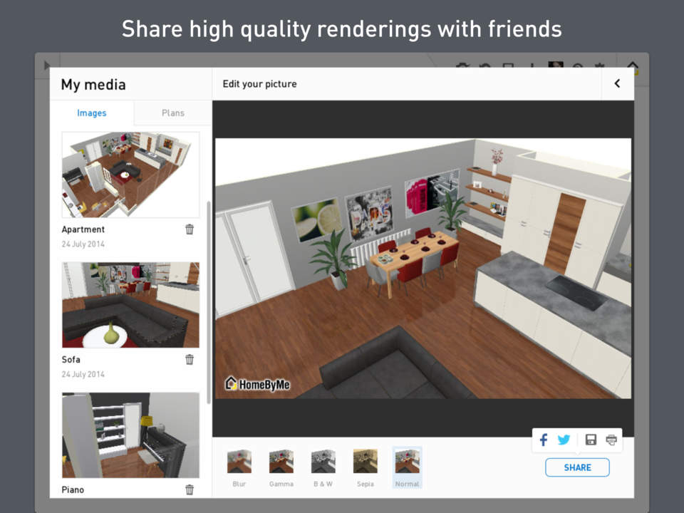 HomeByMe Interior Design & Floor Plans AppRecs