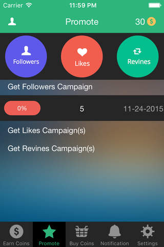 VBooster - Booster For Vines - Get Likes, Followers, Revines For Your Vine Profile screenshot 3