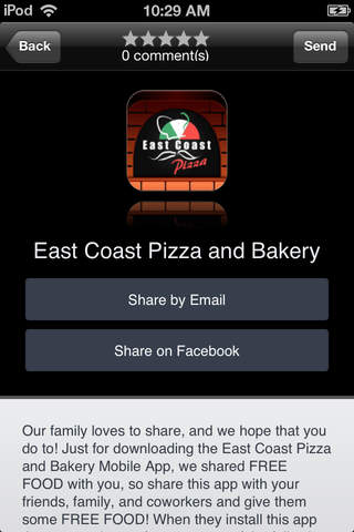 East Coast Pizza and Bakery screenshot 4