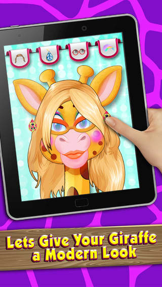Giraffe Spa and Salon - Free makeup game Offering baby girls and boys to groom and style their cute 