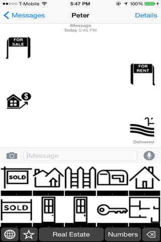 Real Estate Stickers Keyboard: Using Icons to Chat about the Work of Life screenshot 3