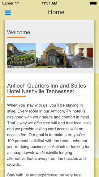 【免費商業App】Antioch Quarters Inn and Suites Nashville-APP點子