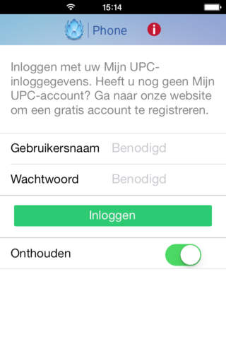 UPC Phone App screenshot 2