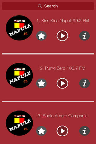 Napule Radios - Top Stazioni Music Player FM screenshot 3