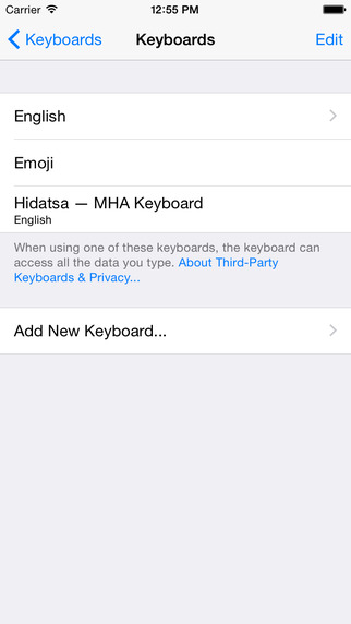 Hidatsa Keyboard - Mobile