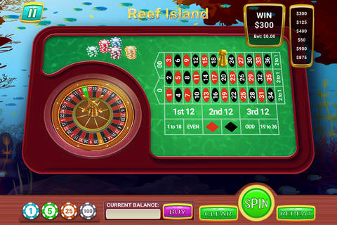 Reef Island Treasure Roulette - FREE - Underwater Fortune Vegas Casino Game screenshot 2