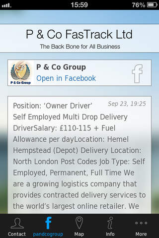 P & Co FasTrack Ltd screenshot 2