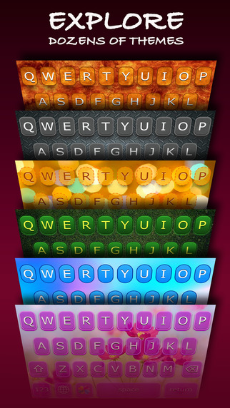 AwesomeKey ™ color theme keyboard for iOS 8