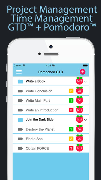 Pomodoro GTD - Stop procrastination and multitasking work study without linger fluctuate and dilly-d