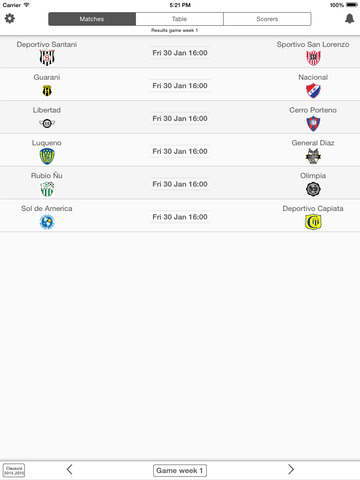 【免費運動App】Division Profesional - Paraguay Football League Livescore - Check fixtures, results and standings in a single tap-APP點子