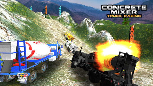 【免費遊戲App】Concrete Mixer Truck Racing-APP點子