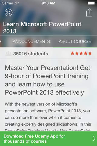 MS Office: Learn PowerPoint 2013 screenshot 3