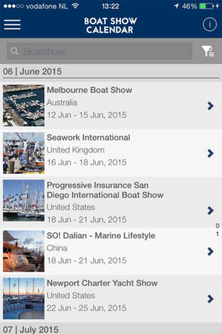 Boat Show Calendar screenshot 2