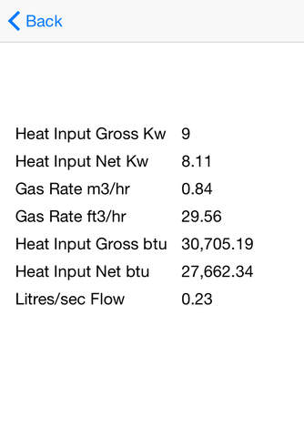 Heat Input Calculator screenshot 4