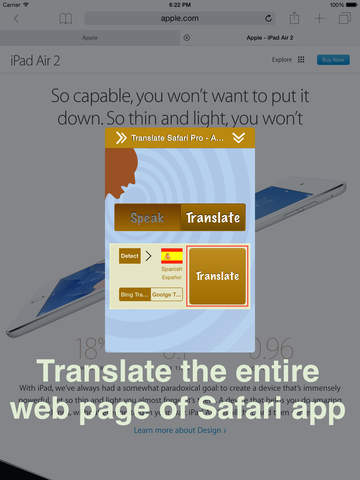 【免費商業App】TranslateSafari Pro - Translate & Speak Extension for Safari-APP點子