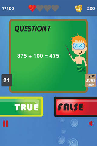 Math Quizzes with Bubble Guppies version (Practice Problems & Tests) screenshot 2