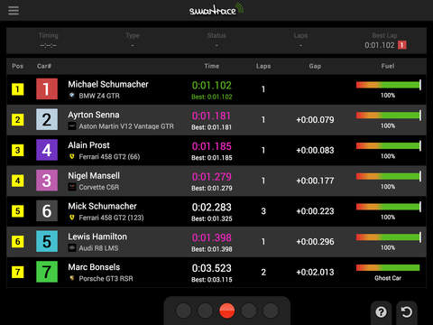 SmartRace for iPad