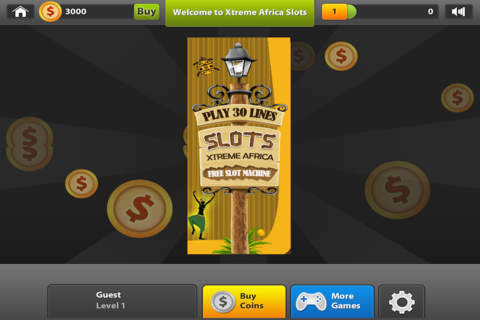 Xtreme Africa Slots - Free Slot Machine screenshot 2