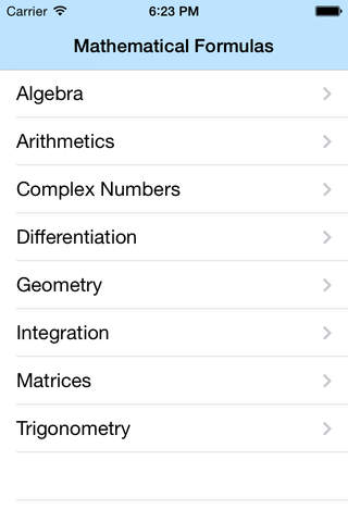 Mathematical Formulas screenshot 2
