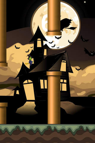 Flappy Halloween Witch screenshot 3