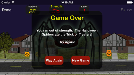 【免費遊戲App】Halloween Spiders-APP點子