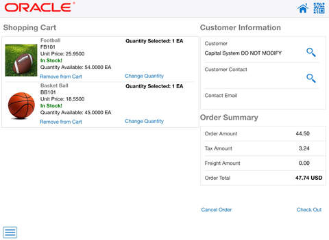 Sales Order Entry Tablet for JD Edwards EnterpriseOne screenshot 2