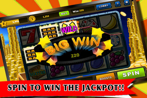 AAA Classic 777 Gold Slots - New Las Vegas Casino Games FREE screenshot 2