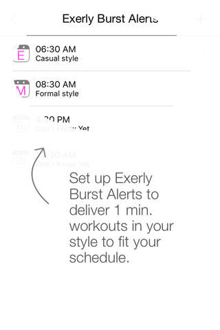Exerly - Exercise happily, 1-minute workouts, Designed for busy people, Hyper-convenient, Personalized screenshot 4