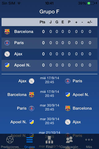 Champions League 2014-2015 screenshot 3