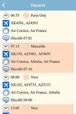 Aéroport Ajaccio Napoléon Bonaparte Flight Status screenshot 2