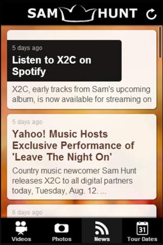 Fanappz - Sam Hunt Edition screenshot 3