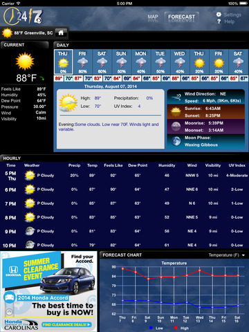 WSPA Storm Team 7 Weather for iPad screenshot 3