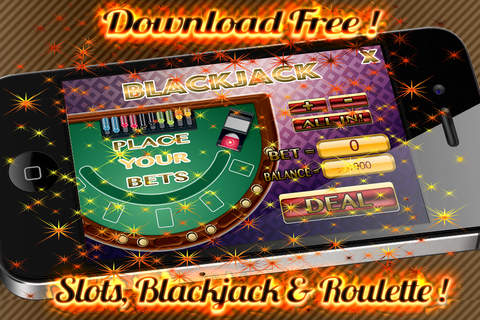 ``` AAA Aamazing Casino Classic Slots, Blackjack and Roulette - 3 games in 1 screenshot 2