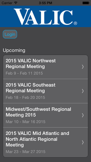 VALIC Meetings and Events