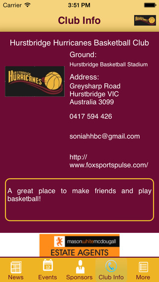 【免費運動App】Hurstbridge Hurricanes Basketball Club-APP點子