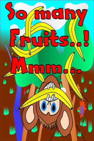 Hungry Monkey - Educational Fruit Eating Game for Kids screenshot 3