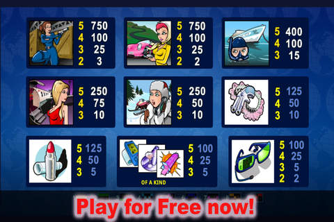 Free Games | Slot Machine Agent Jane Blonde - Casino slot machine games of Microgaming screenshot 3
