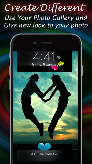 Lock Screen Designer - Cool Wallpaper and Background maker for iOS 8