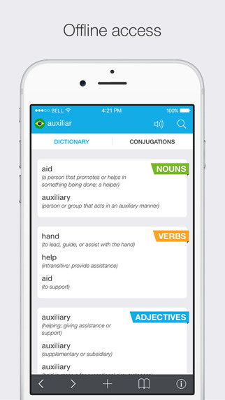 【免費書籍App】Translations: Brazilian - English Dictionary-APP點子