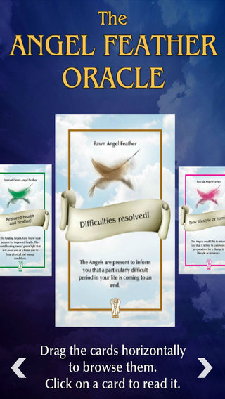 【免費生活App】Angel Feather Oracle Cards-APP點子