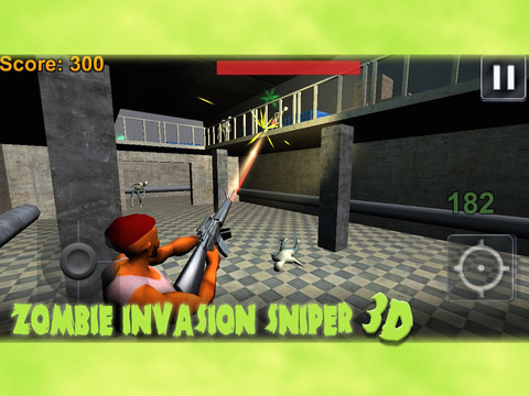 【免費遊戲App】Zombie Invasion Sniper 3D Pro-APP點子