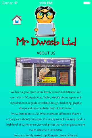 Mr Dweeb IT and mobile phone specialist screenshot 3