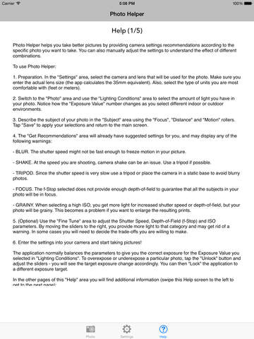 【免費攝影App】PhotoHelper - Camera Settings For Better Pictures-APP點子